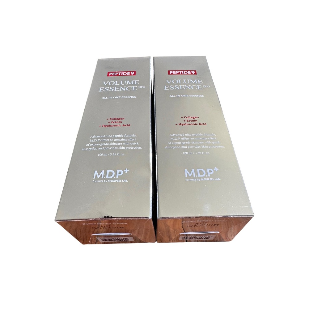 2 Pack MEDIPEEL M.D.P+ Peptide 9 Volume Essence Pro All In One 100ml 3.38oz each